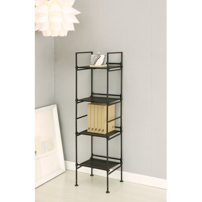 shelves deep shelf bookcase inch organize etagere tier square rack wide